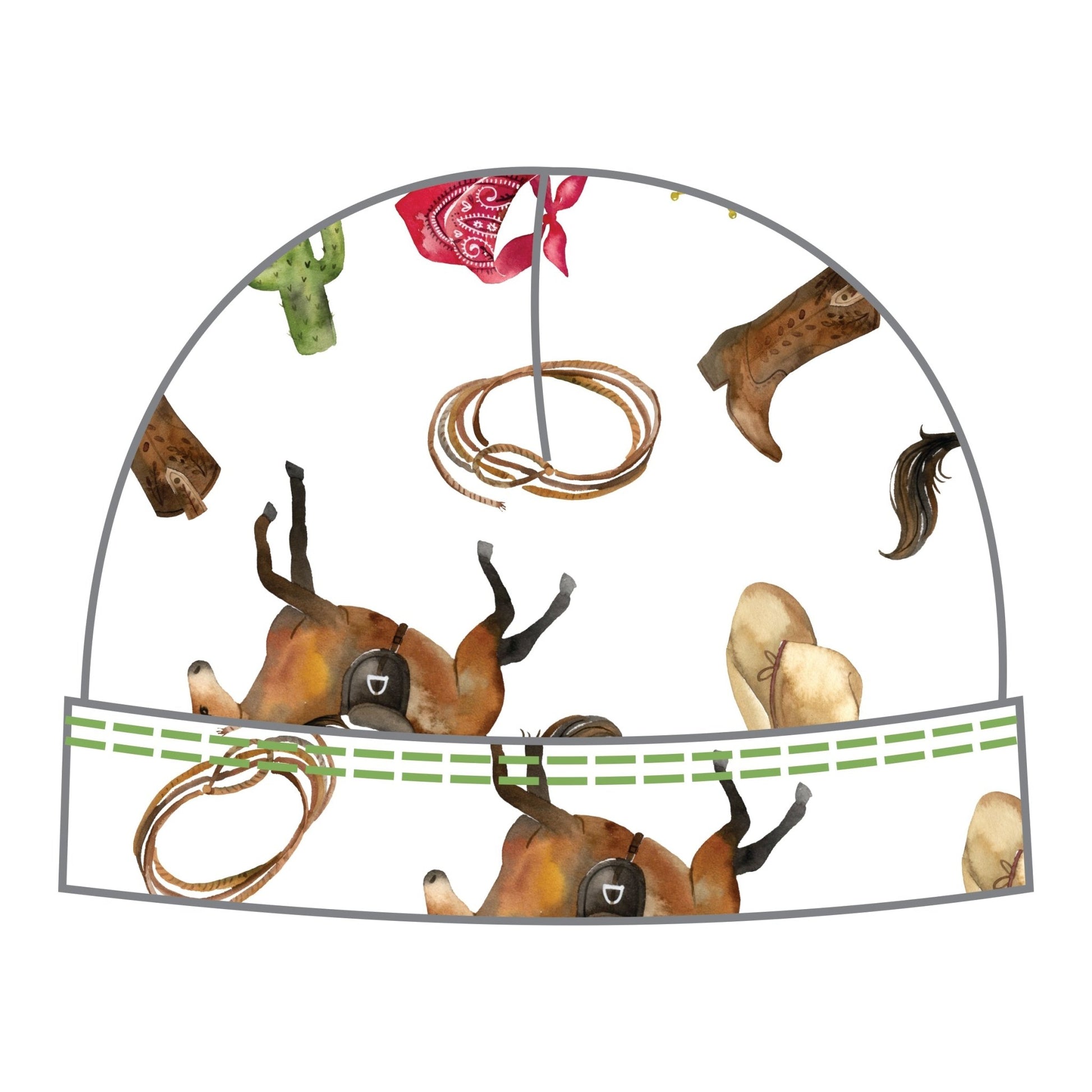 Saddle Up! Print Hat - Magnolia BabyHat