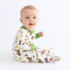 Saddle Up! Print Zip Footie - Magnolia BabyFootie