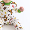 Saddle Up! Print Zip Footie - Magnolia BabyFootie