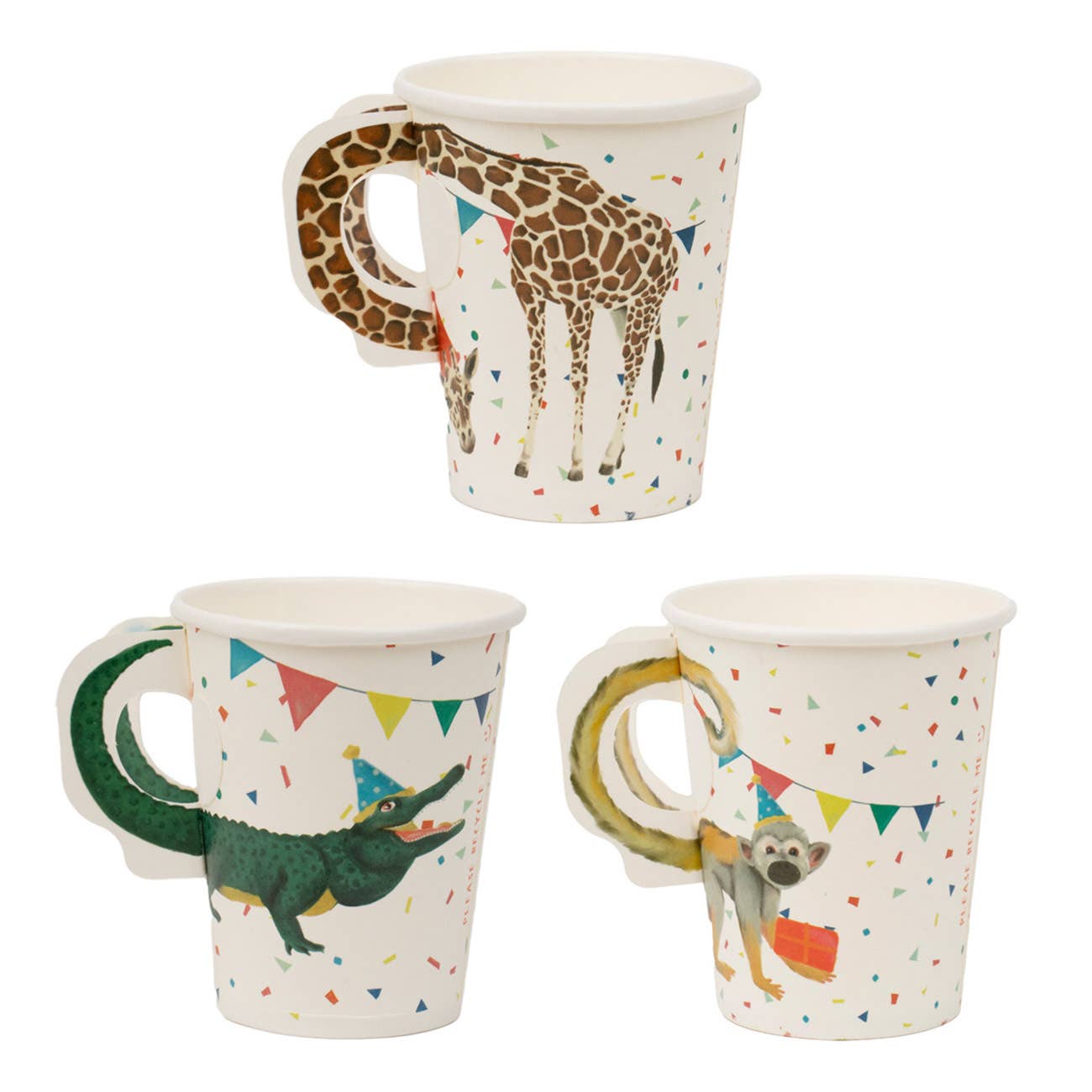 Safari Animal Paper Cups - 8 Pack - Magnolia BabyParty Supplies
