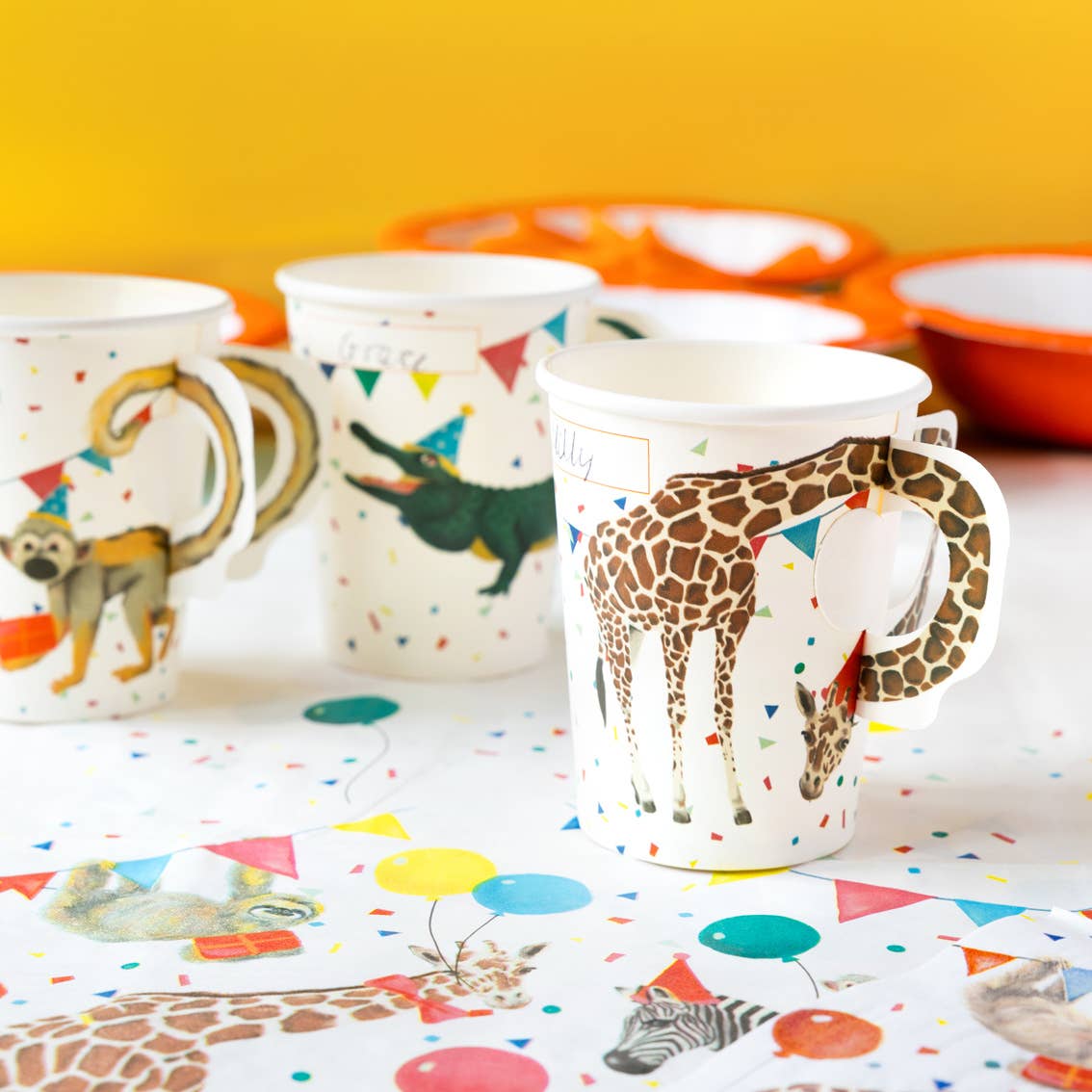 Safari Animal Paper Cups - 8 Pack - Magnolia BabyParty Supplies