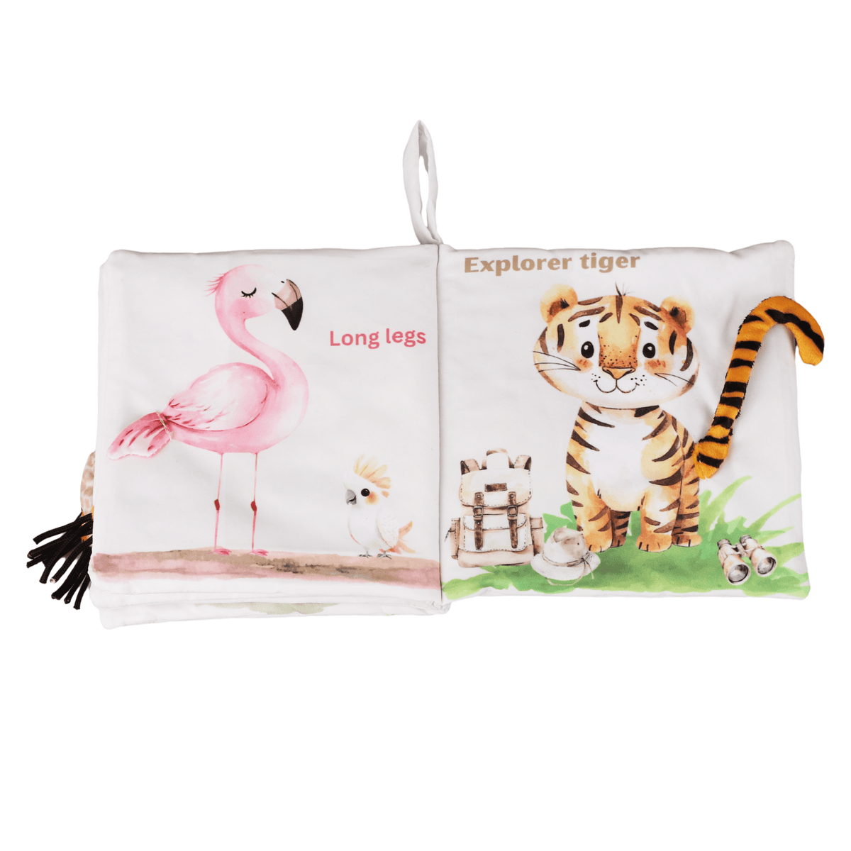 Ali+Oli_Safari Friends Tails Soft Crinkle Cloth Baby Book_5
