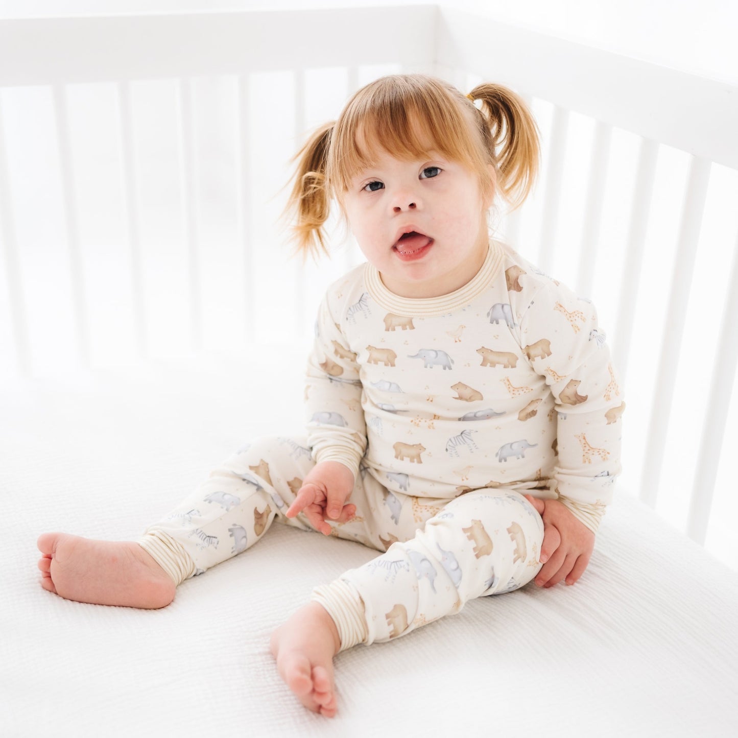 Safari Long Pajamas - Magnolia BabyLong Pajamas