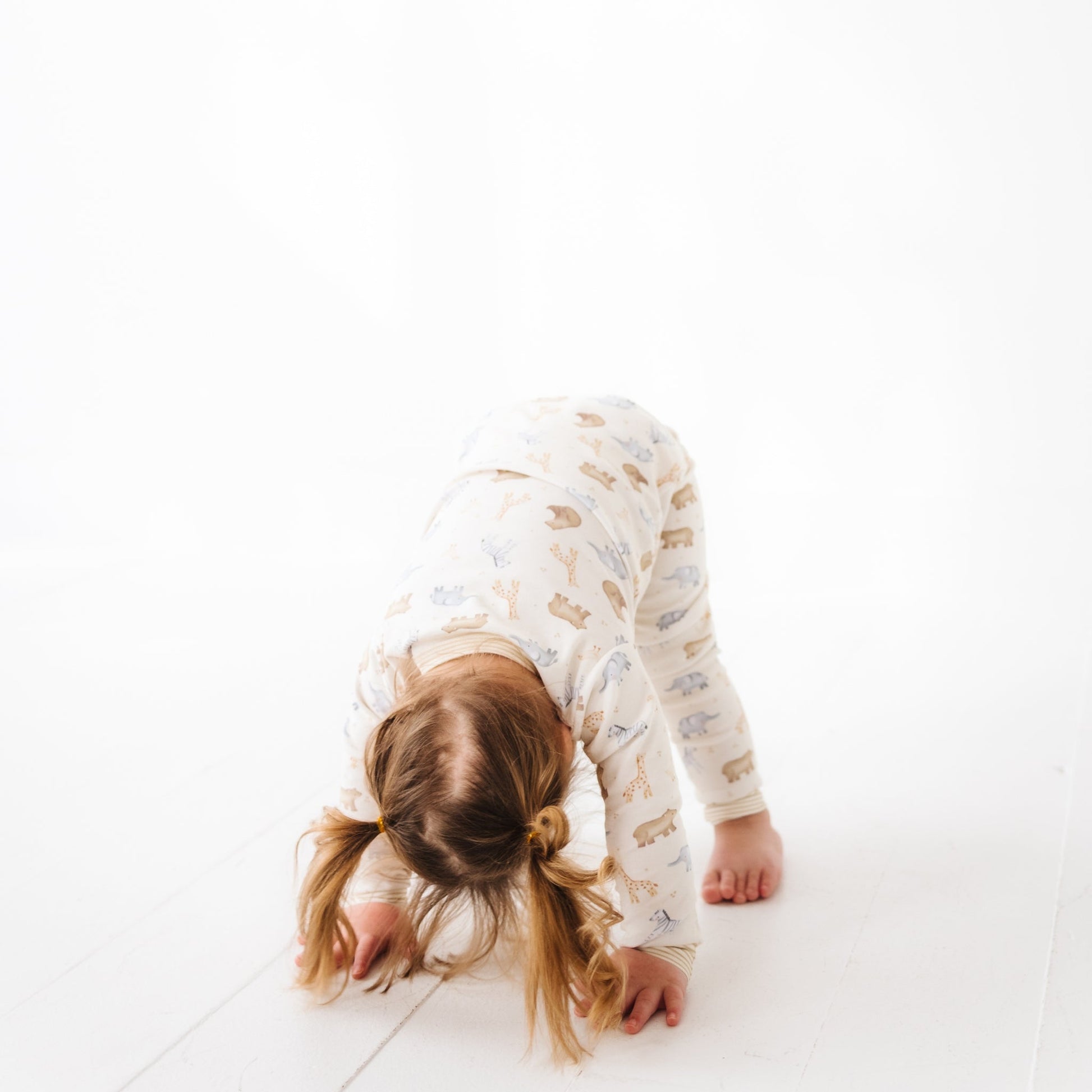 Safari Long Pajamas - Magnolia BabyLong Pajamas