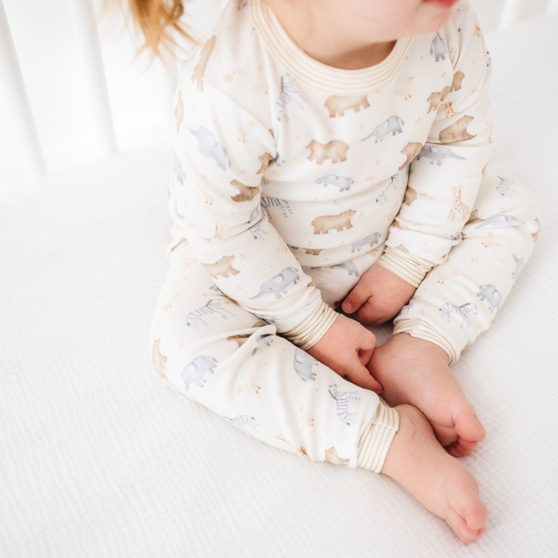 Safari Long Pajamas - Magnolia BabyLong Pajamas