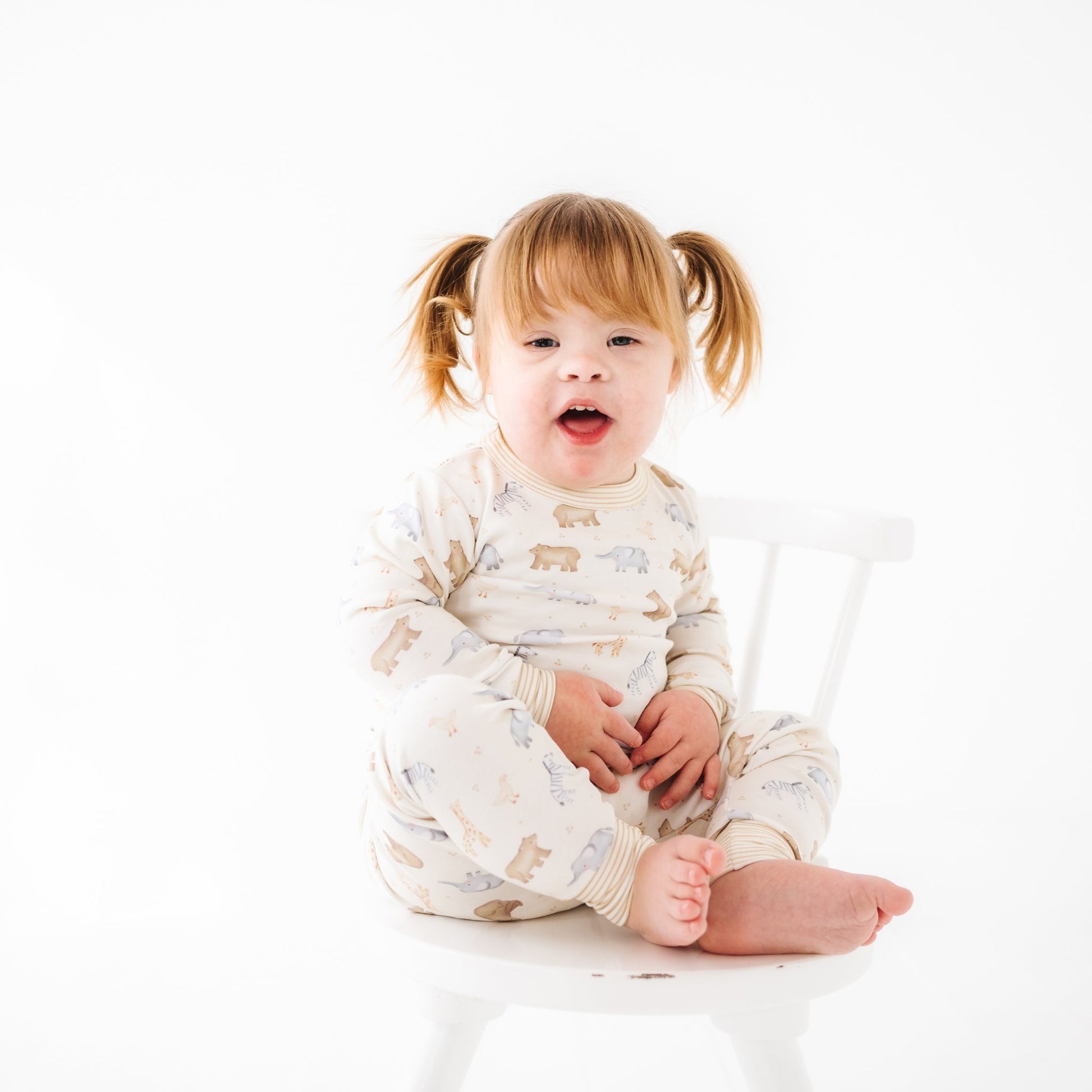 Safari Long Pajamas - Magnolia BabyLong Pajamas