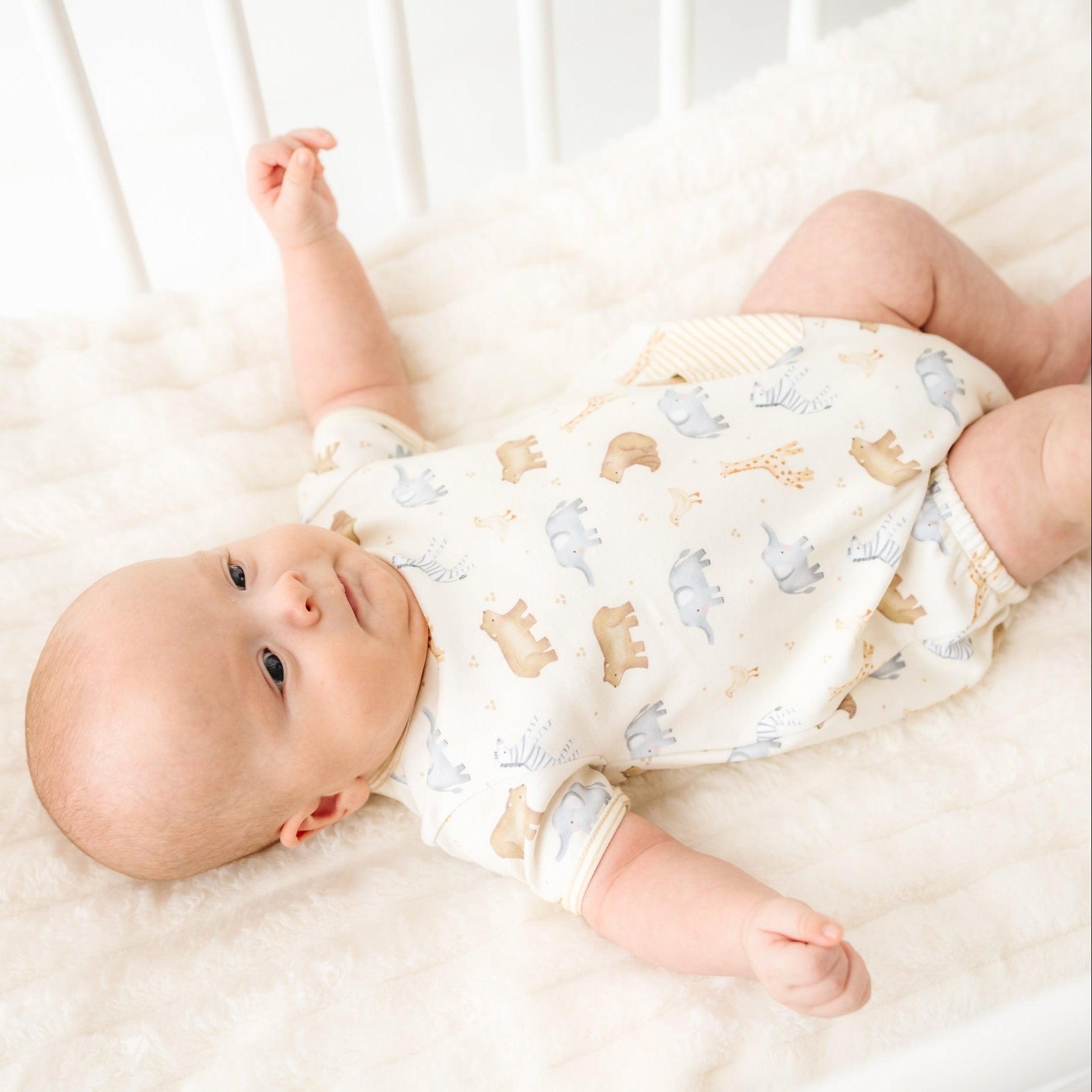 Safari Short Sleeve Bubble - Magnolia BabyBubble