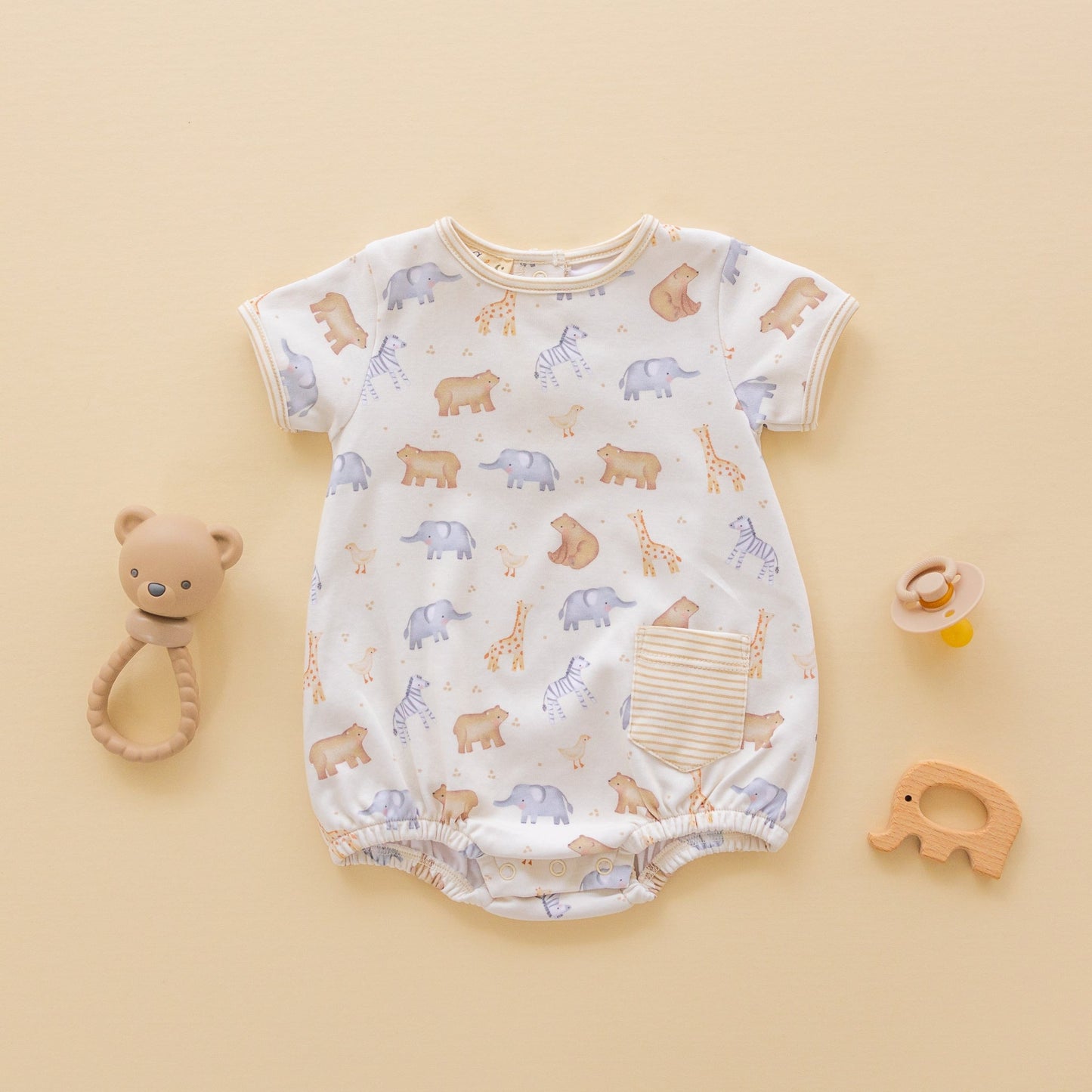 Safari Short Sleeve Bubble - Magnolia BabyBubble