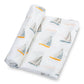 Sailing Away Baby Muslin Swaddle Blanket - Magnolia BabySwaddle Blanket