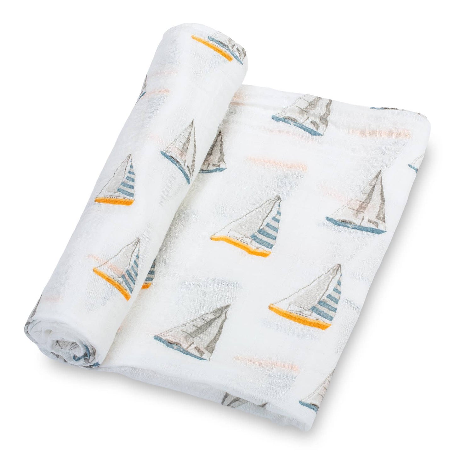 Sailing Away Baby Muslin Swaddle Blanket - Magnolia BabySwaddle Blanket