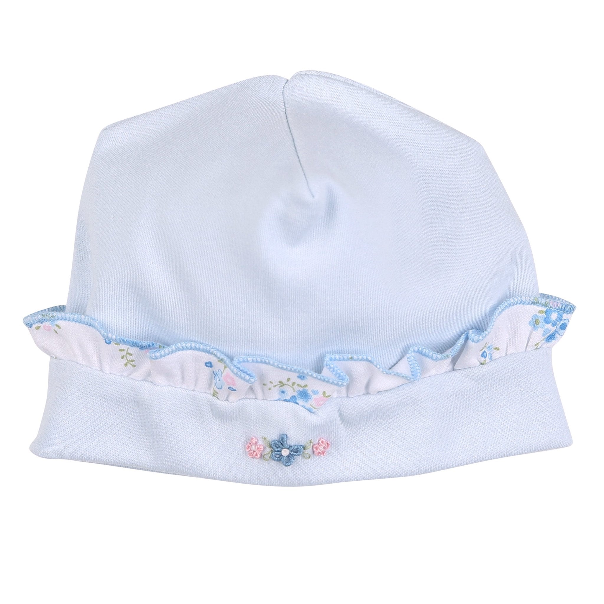 Samantha's Classics Embroidered Ruffle Hat - Magnolia BabyHat