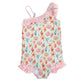 Sandy Seashells Beachy Girls Swimsuit One Piece Bathing Suit - Magnolia BabySwimsuit