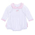 Santa Baby Collared Long Sleeve Bubble - Pink - Magnolia BabyBubble