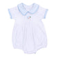 Santa Baby Collared Short Sleeve Bubble - Light Blue - Magnolia BabyBubble