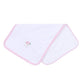 Santa Baby Embroidered Burp Cloth - Pink - Magnolia BabyBurp Cloth