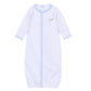 Santa Baby Embroidered Converter - Light Blue - Magnolia BabyConverter Gown