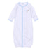Santa Baby Embroidered Converter - Light Blue - Magnolia BabyConverter Gown