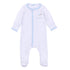 Santa Baby Embroidered Footie - Light Blue - Magnolia BabyFootie