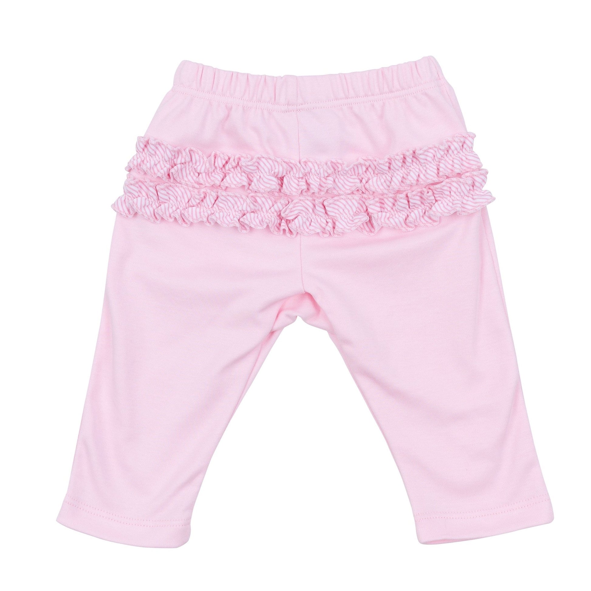 Santa Baby Embroidered Ruffle 2pc Pant Set - Pink - Magnolia Baby2pc Pant Set