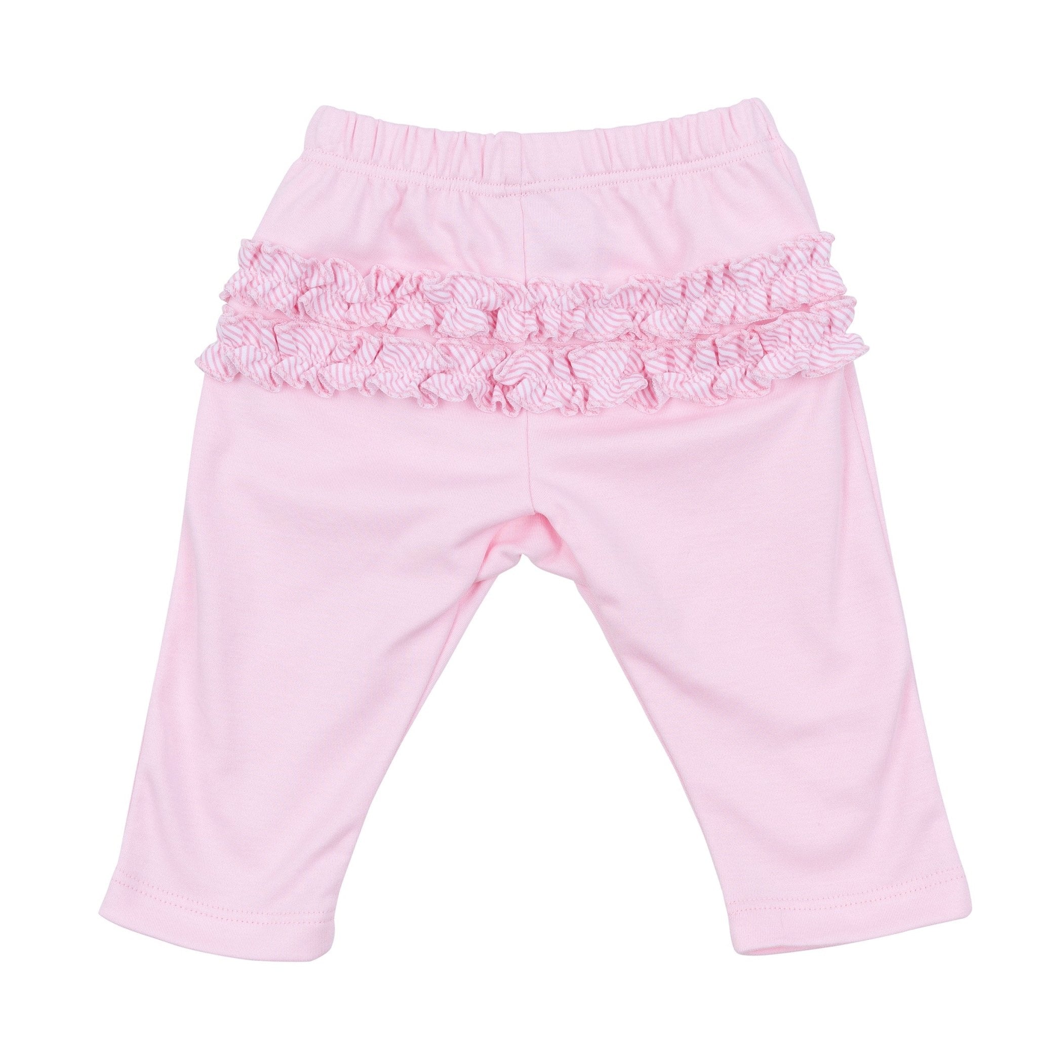 Santa Baby Embroidered Ruffle 2pc Pant Set - Pink - Magnolia Baby2pc Pant Set