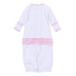 Santa Baby Embroidered Ruffle Converter - Pink - Magnolia BabyConverter Gown