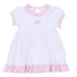 Santa Baby Embroidered Short Sleeve Dress - Pink - Magnolia BabyDress