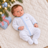 Magnolia Baby_Santa Baby Hand-Embroidered Baby&