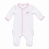 Magnolia Baby_Santa Baby Hand-Embroidered Ruffle Footie - Pink_1
