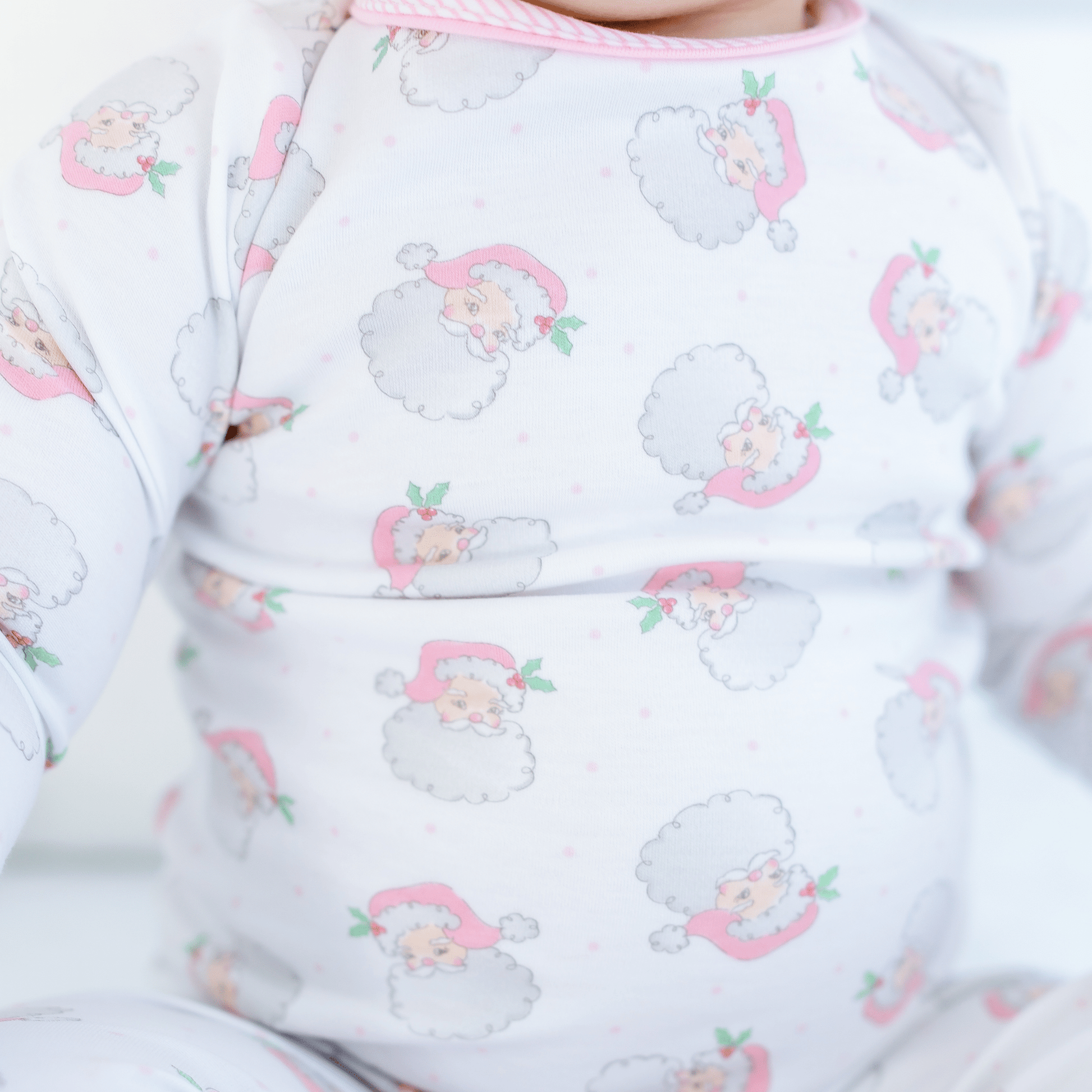 Santa Baby Long Pajamas - Pink - Magnolia BabyLong Pajamas