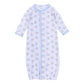 Santa Baby Print Converter - Light Blue - Magnolia BabyConverter Gown