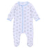 Santa Baby Print Footie - Light Blue - Magnolia BabyFootie
