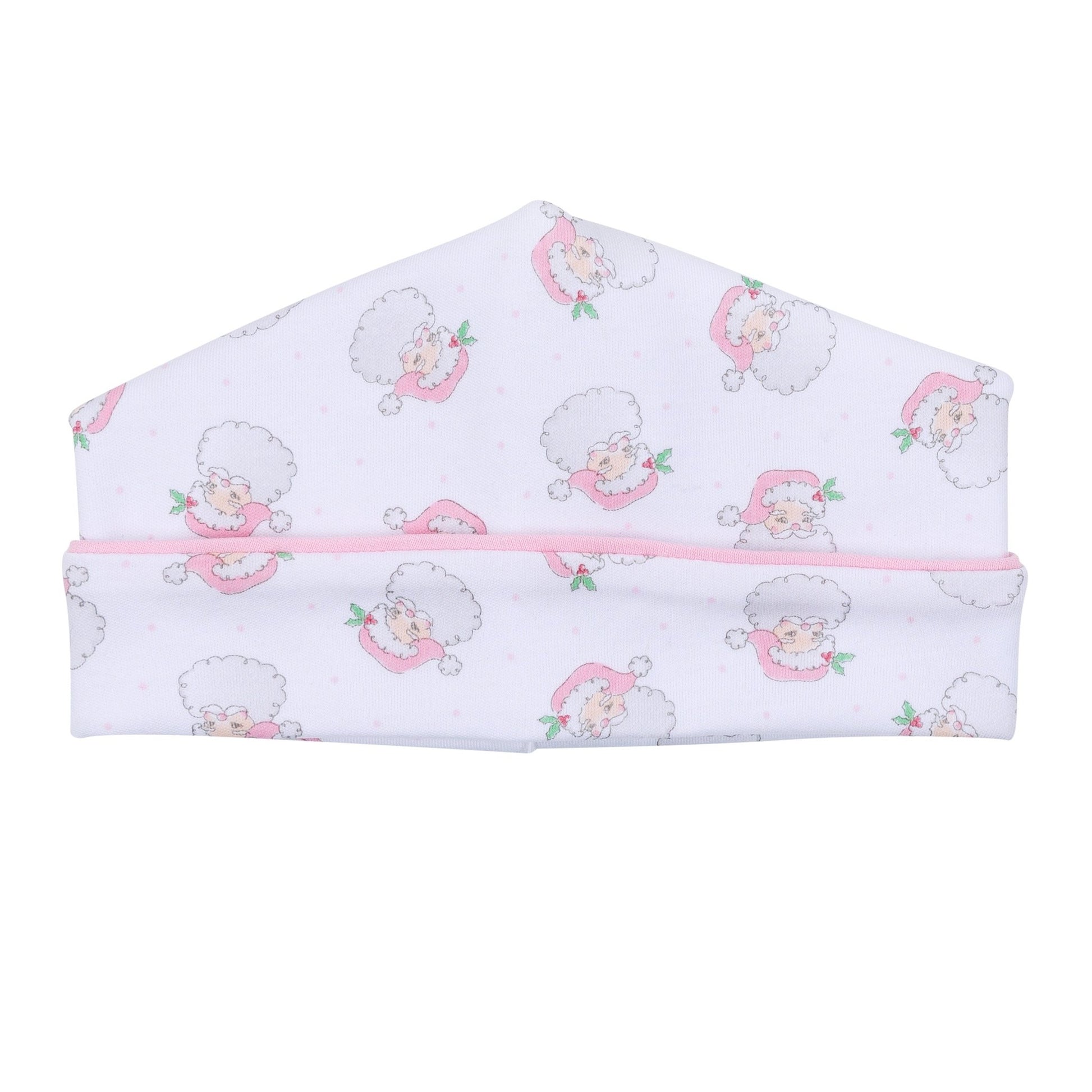 Santa Baby Print Hat - Pink - Magnolia BabyHat