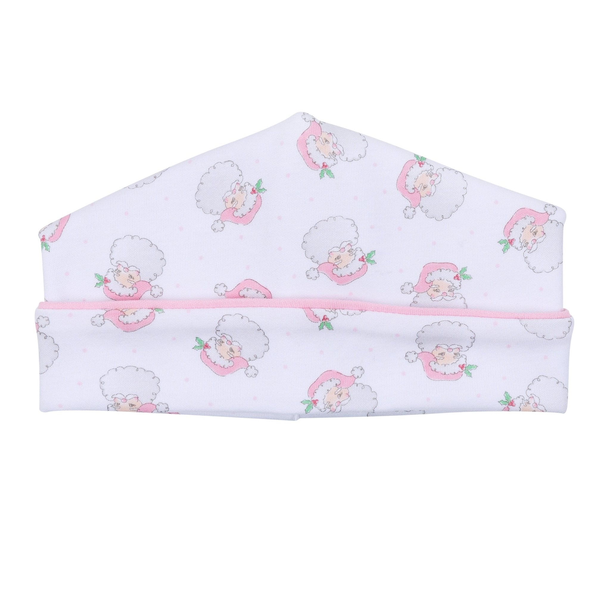 Santa Baby Print Hat - Pink - Magnolia BabyHat