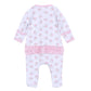 Santa Baby Print Ruffle Footie - Pink - Magnolia BabyFootie