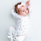 Santa Baby Print Ruffle Zip Footie - Pink - Magnolia BabyFootie