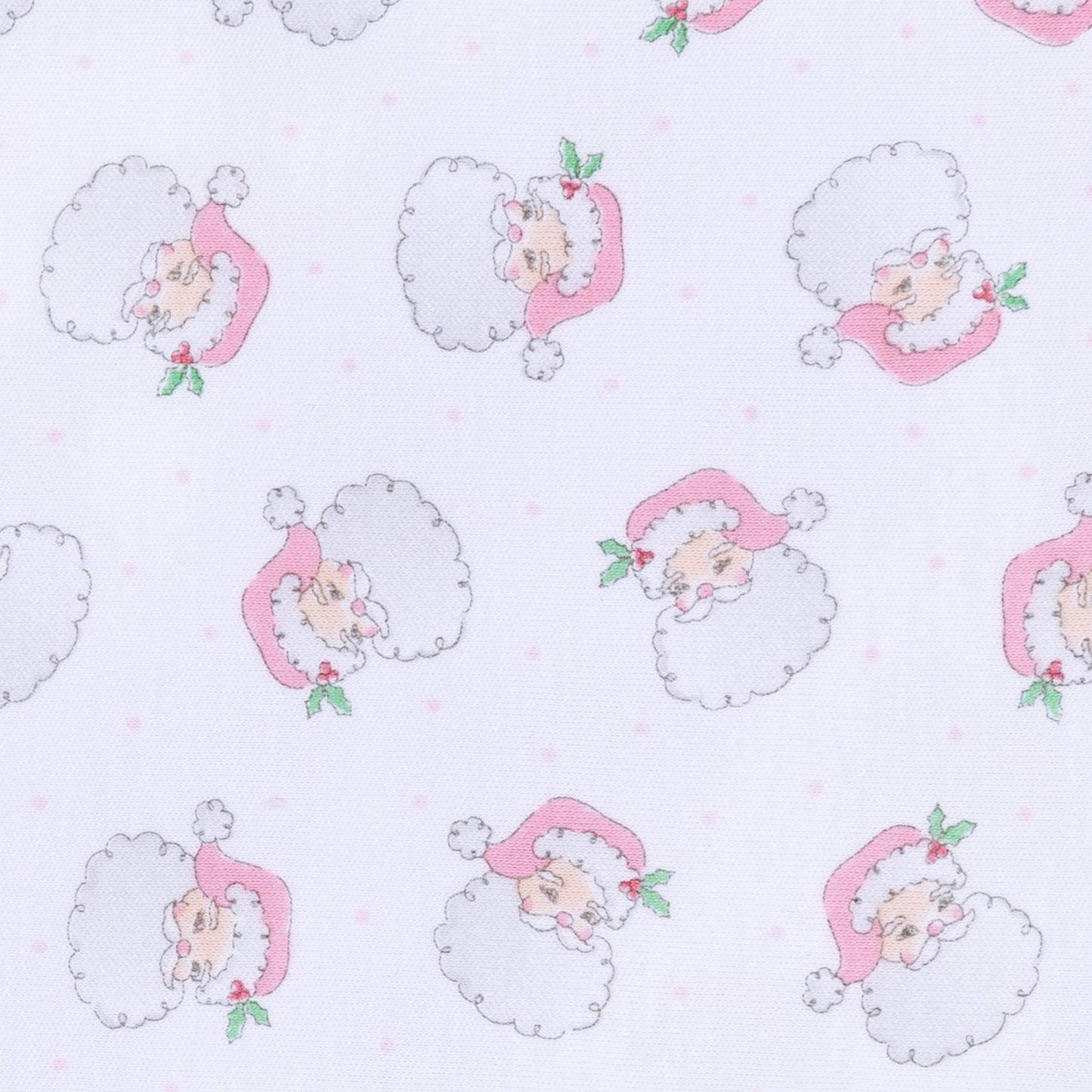 Santa Baby Print Ruffle Zip Footie - Pink - Magnolia BabyFootie