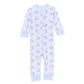 Santa Baby Zip Pajamas - Light Blue - Magnolia BabyZipper Pajamas