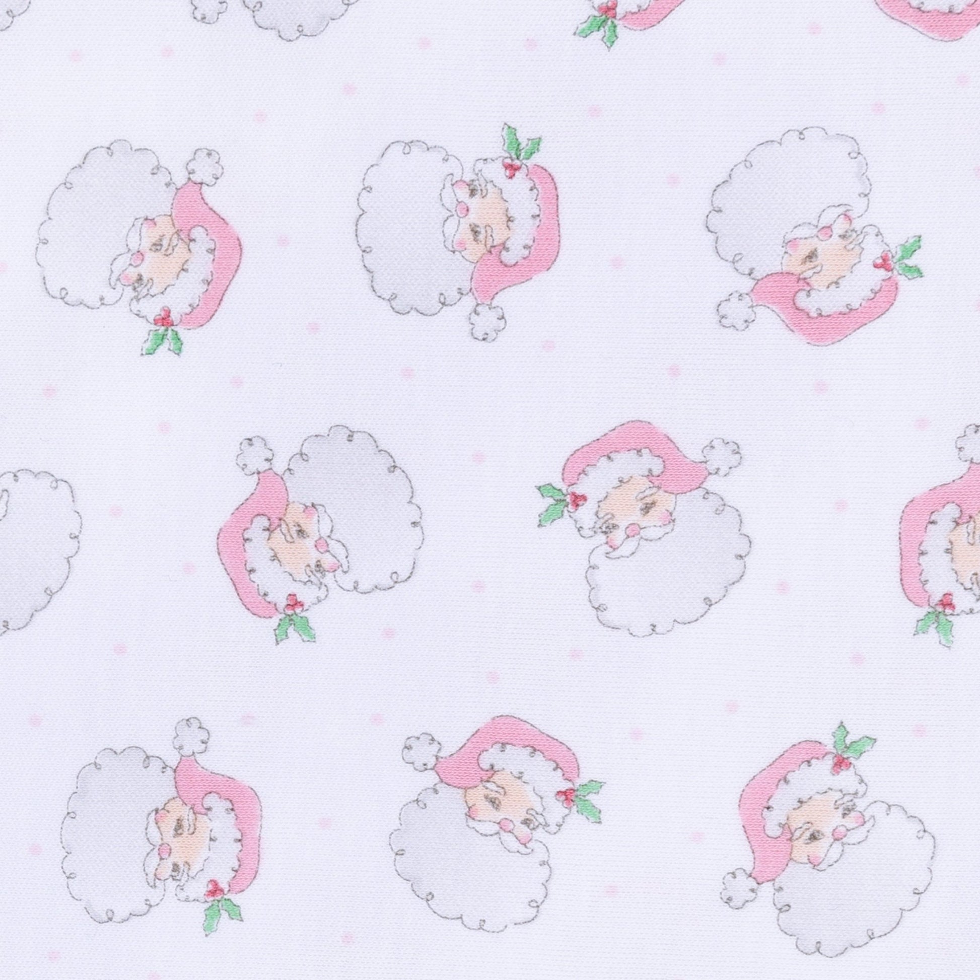 Santa Baby Zip Pajamas - Pink - Magnolia BabyZipper Pajamas