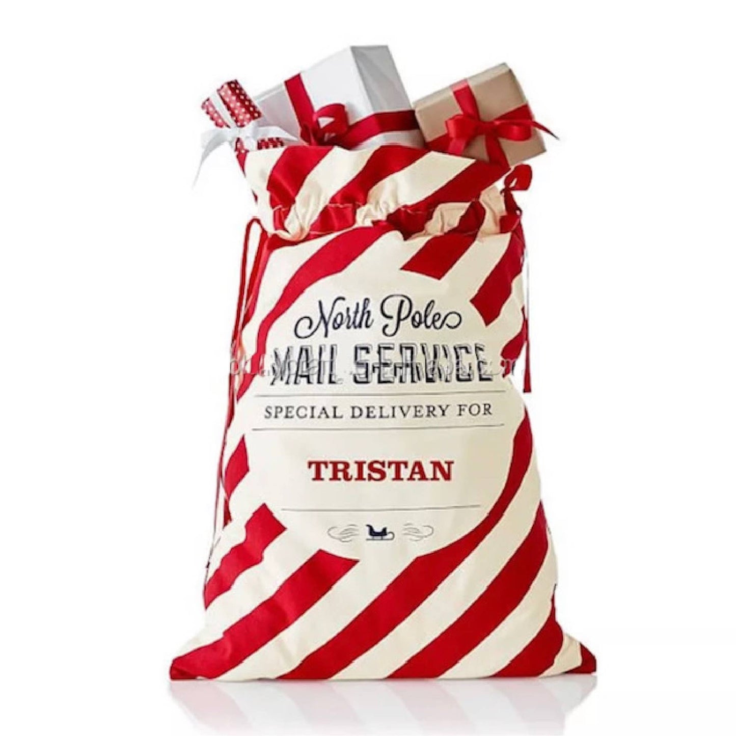 Santa Christmas Gift Bag - Personalization Available - Magnolia BabyGift Bag