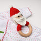 Santa Teething Rattle - Magnolia BabyRattle