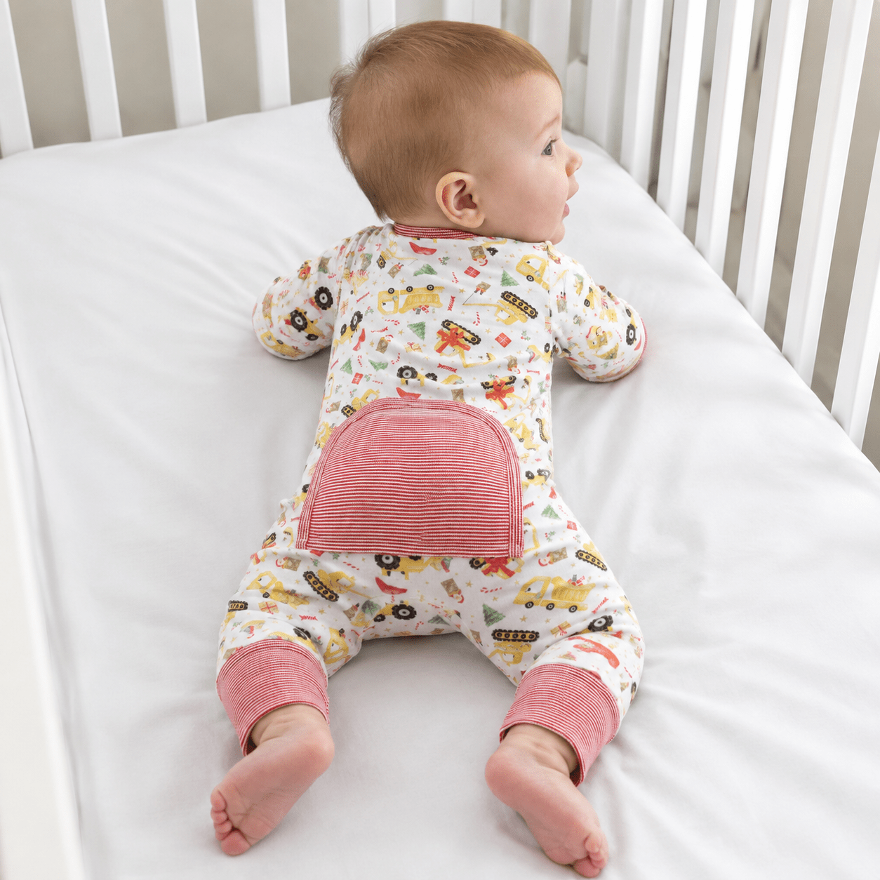 Magnolia Baby_Santa's Construction Crew Zip Playsuit_2