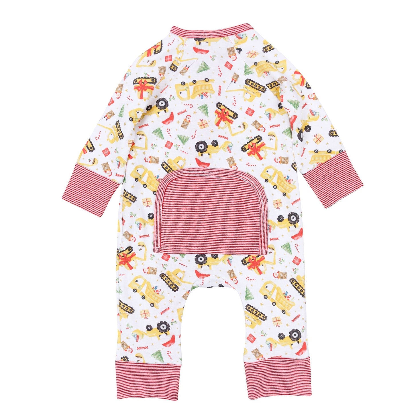 Magnolia Baby_Santa's Construction Crew Zip Playsuit_5