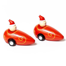  Santa’s Pull Back Car - Magnolia BabyWooden Toy