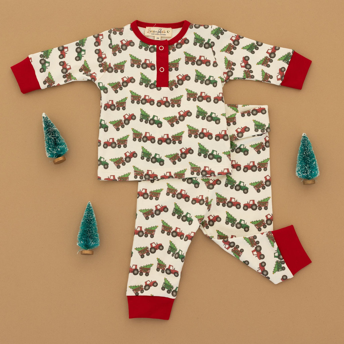 Luna and Arlo_Santa's Tractor 2pc Pant Set_1