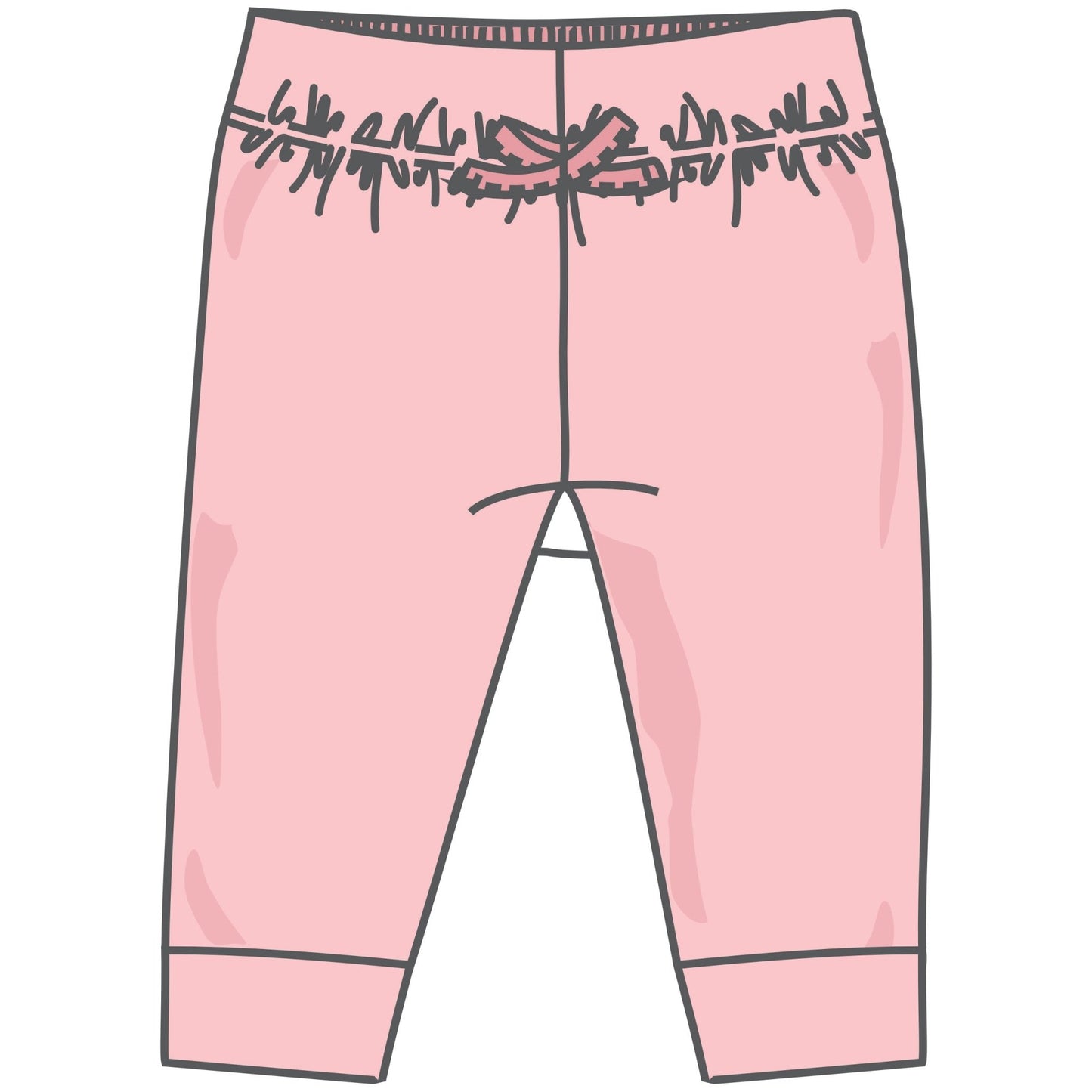 Santa's Treats Joggers - Dusty Rose - Magnolia BabyJoggers