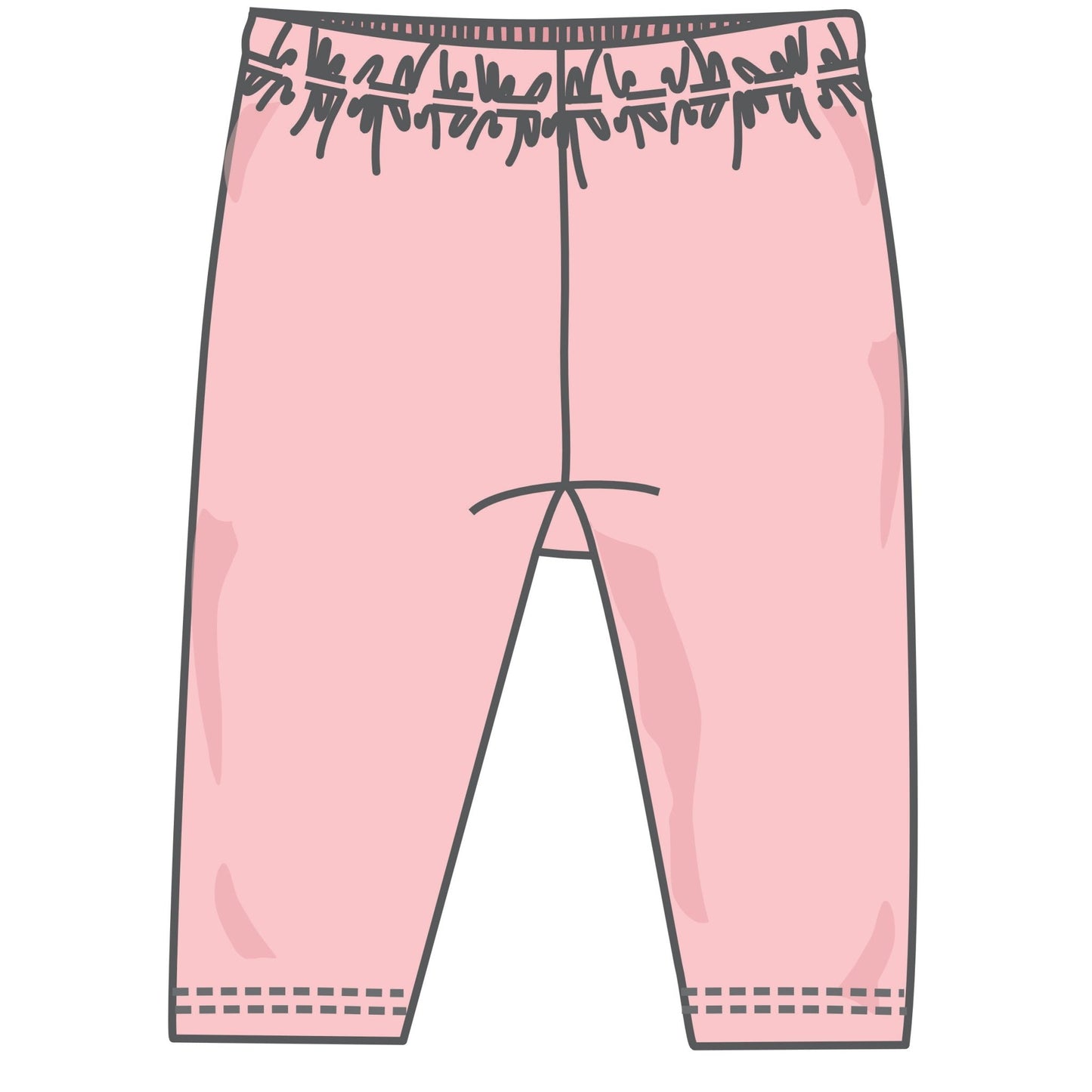 Santa's Treats Leggings - Dusty Rose - Magnolia BabyLeggings