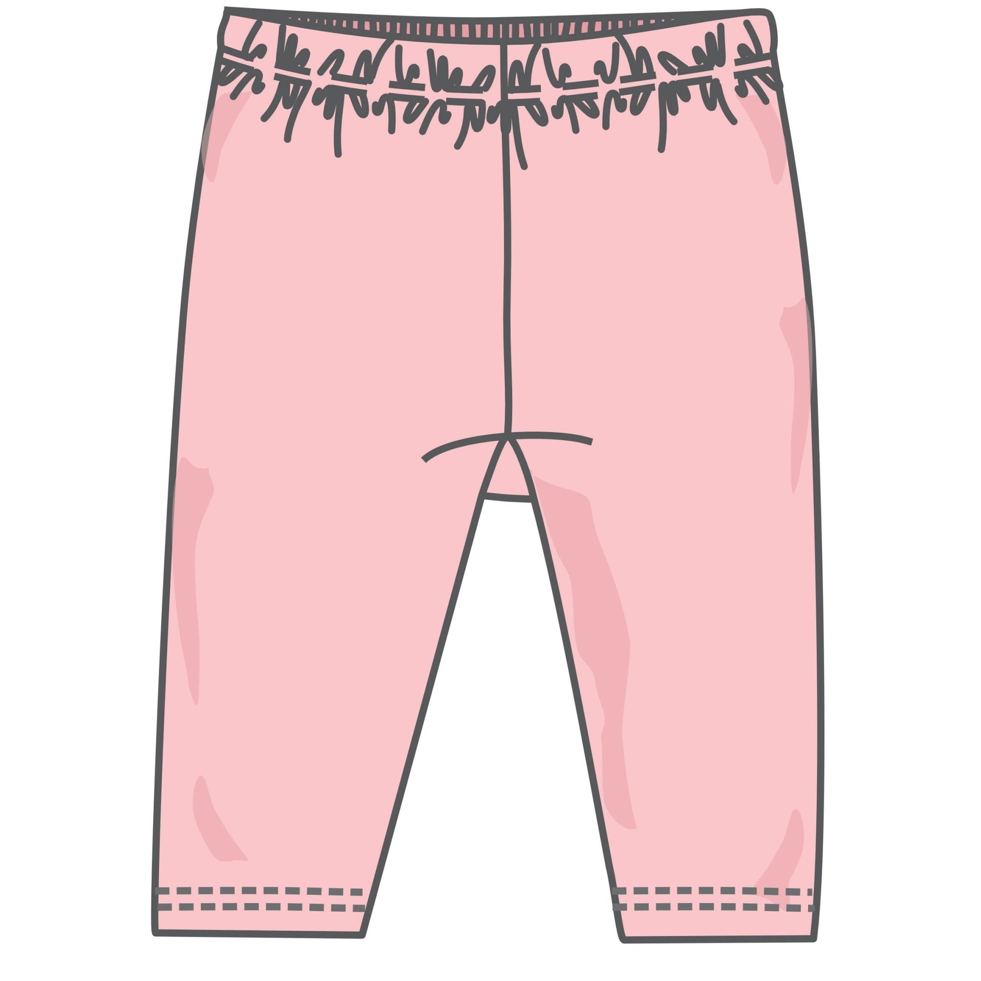 Santa's Treats Leggings - Dusty Rose - Magnolia BabyLeggings