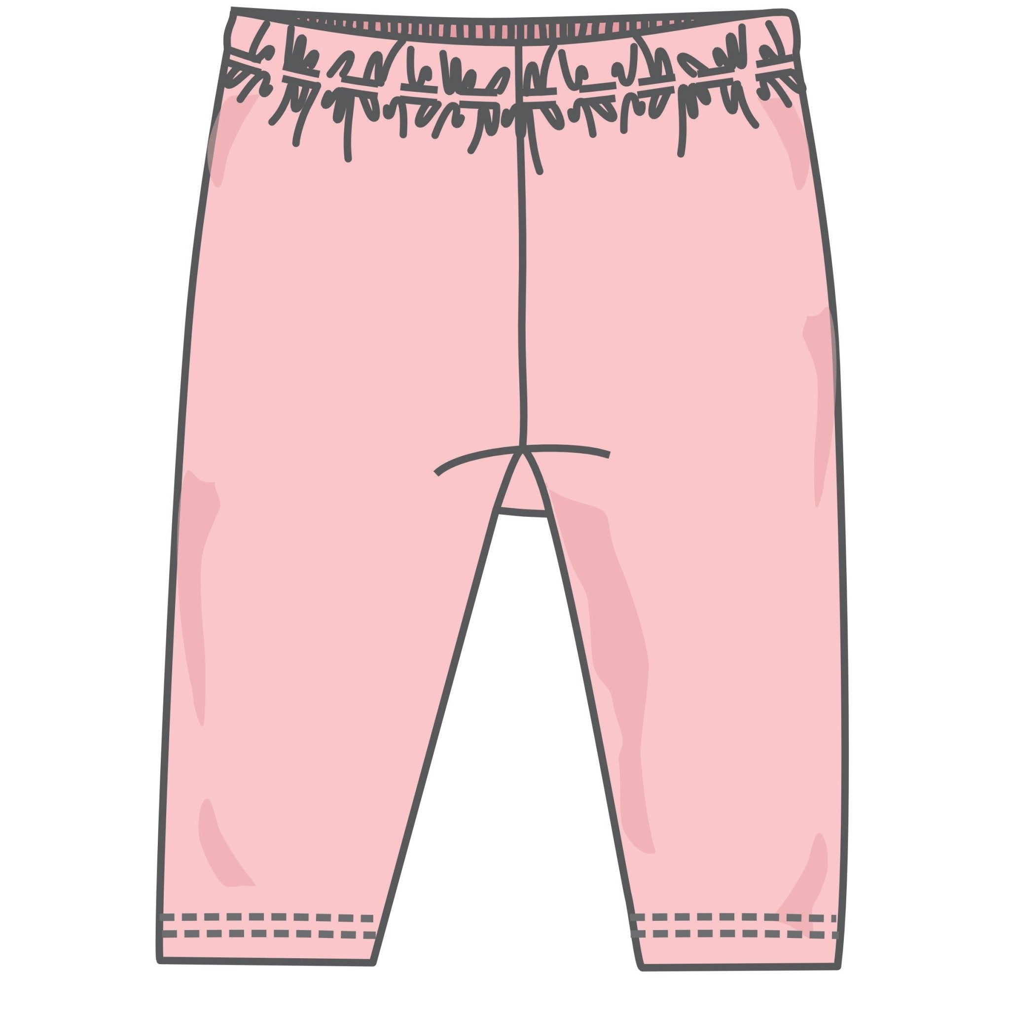 Santa's Treats Leggings - Dusty Rose - Magnolia BabyLeggings