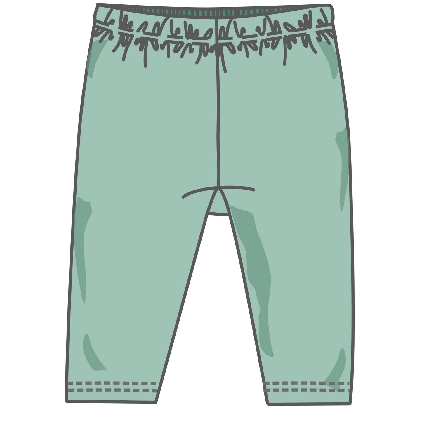 Santa's Treats Leggings - Moss - Magnolia BabyLeggings