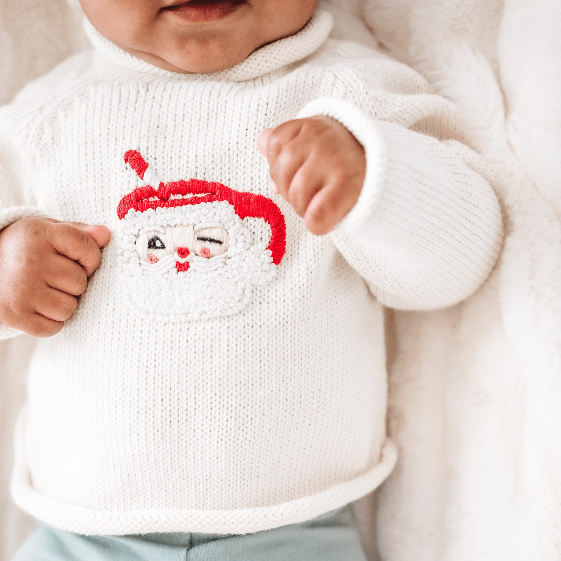 Santa's Treats Pullover Sweater - Ivory - Magnolia BabyPullover